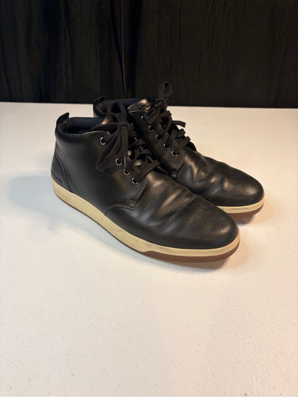 Cole Haan Grand.OS Mens‎ Black Leather Chukka Boots C32240 Size 11M